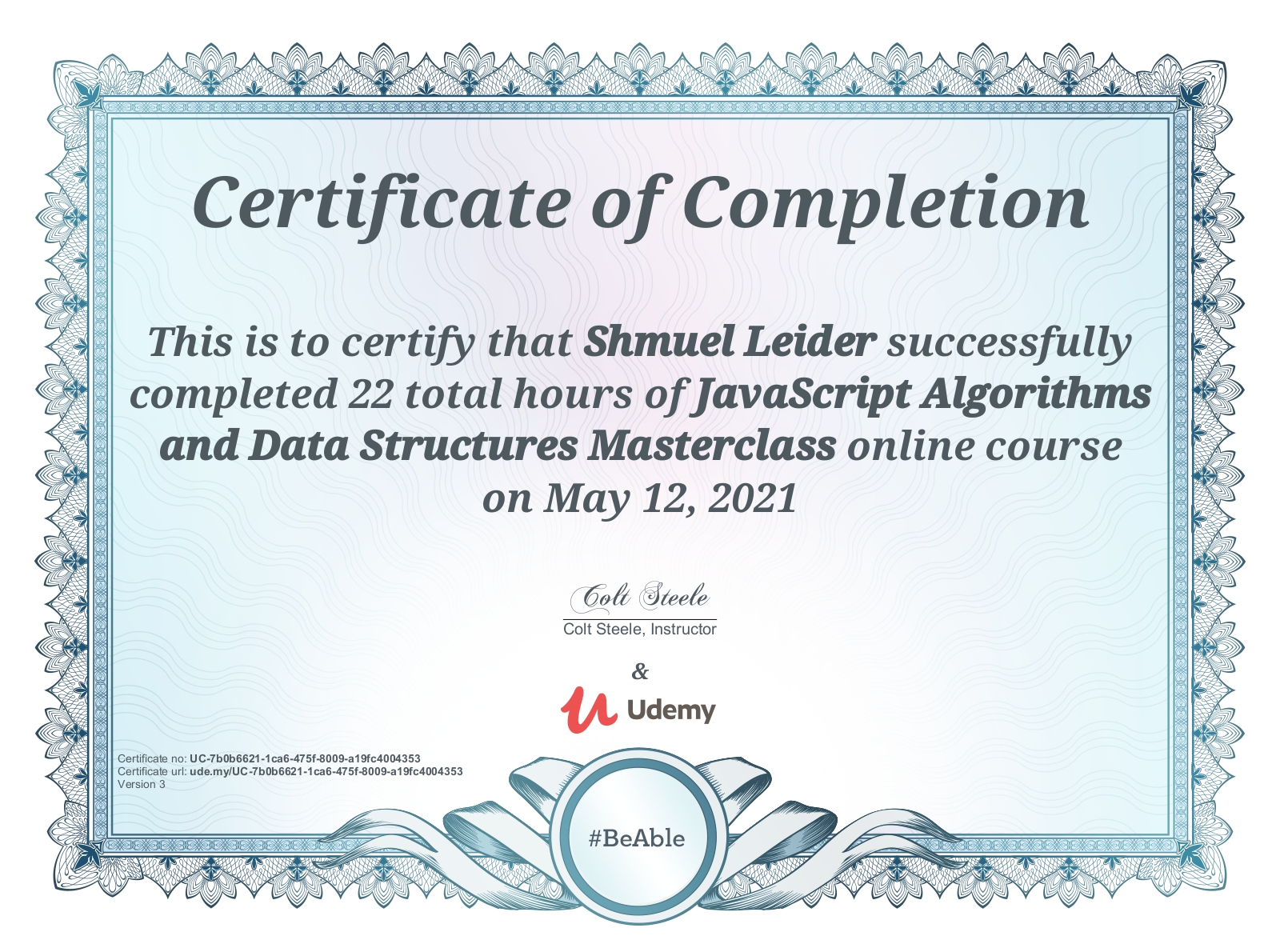 JavaScript Algorithms and Data Structures